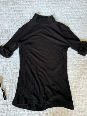 American Apparel Ribbed Black Tank Top